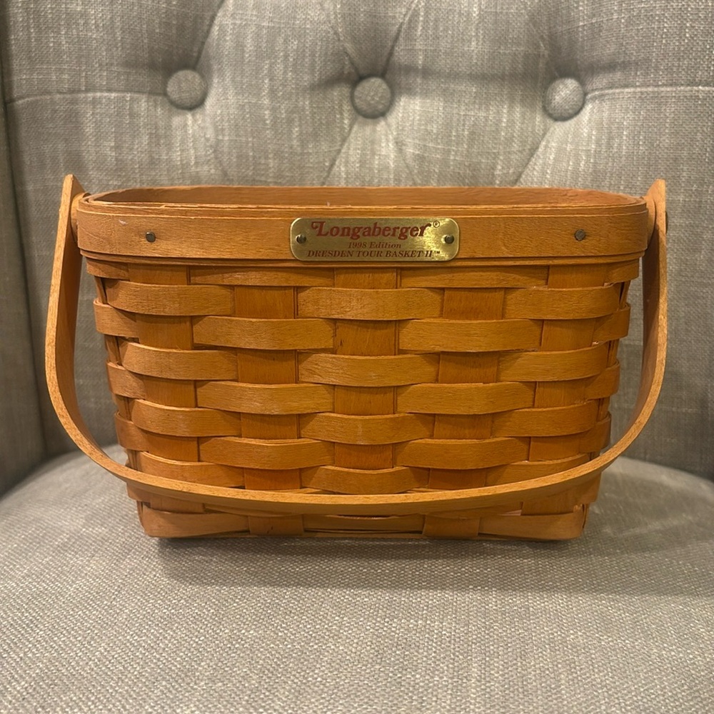 Longaberger 1998 Dresden Tour Basket - Signed